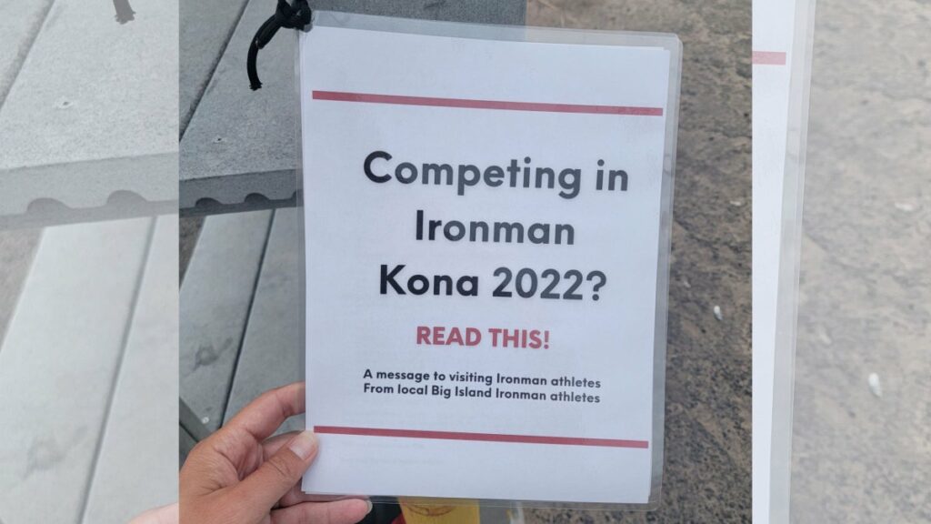 Moradores de Kona pedem respeito aos convidados do Ironman